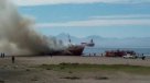 Incendio afectó a un barco en Coquimbo
