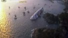 El naufragio en Italia visto desde el aire