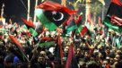 Libios celebraron en las calles un año de la revolución en Trípoli