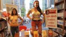Escritora brasileña se desnudó para protestar contra la piratería