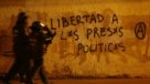 Los disturbios en Valparaíso durante la noche del \