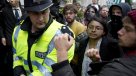 Manifestantes acusaron a Cameron de favorecer a los ricos