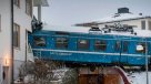 Mujer robó un tren y lo estrelló contra un bloque de viviendas en Suecia