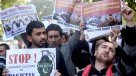 Chiítas protestaron en Nueva Delhi condenando bombardeo en Pakistán