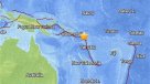 Terremoto afectó a islas del Océano Pacífico