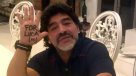 Maradona mostró su orgullo por Diego, su hijo recién nacido