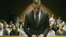 Imagen del atleta sudafricano en el tribunal.