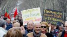 Portugueses marcharon contra recortes del Gobierno