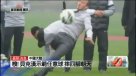 David Beckham sufrió aparatosa caída en China