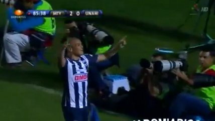 El gol de Humberto Suazo en el triunfo de Monterrey sobre Pumas