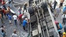 Bus con pasajeros cayó desde un viaducto en Río de Janeiro