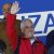 Piñera observa el partido en las tribunas de San Carlos de Apoquindo