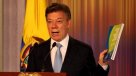 Juan Manuel Santos defendió el proceso de paz con las FARC