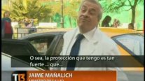 Mañalich a un periodista: Conmigo no se tontea, la protección que tengo es tan grande