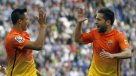 Alexis Sánchez marcó un golazo en el derbi catalán