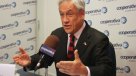 Piñera: Bachelet debe presentar una reforma clara y completa
