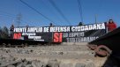 Vecinos protestaron por construcción de vía para Express Rancagua