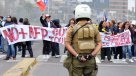 Trabajadoras en paro de Integra protestaron en Iquique