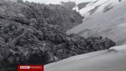   Las inéditas imágenes en Chile del lento avance de la lava 
