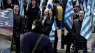 Miles de neonazis griegos pidieron la libertad de sus líderes frente al Parlamento