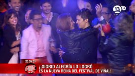 Sigrid Alegría se impuso a sus competidoras por más de 90 votos.