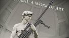 Indignación por uso de la escultura David sosteniendo un rifle
