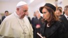 El papa Francisco y la presidenta argentina se reunieron este lunes en el Vaticano