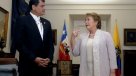 El encuentro de Rafael Correa con Michelle Bachelet en La Moneda