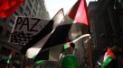 La marcha de la comunidad chileno-palestina en rechazo a violencia en Gaza