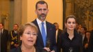 Bachelet cerró gira europea con recepción en honor de los reyes de España