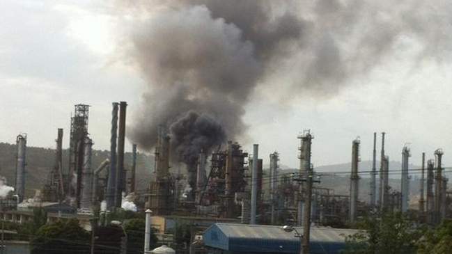 Incendio afectó a refinería de ENAP en Concón