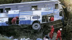 Los accidentes en las carreteras bolivianas dejan cada año un promedio de mil muertos y 40.000 heridos, según datos oficiales.