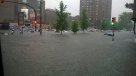 Treinta minutos de lluvia provocaron inundaciones en Montevideo