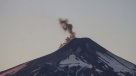 Así luce el Volcán Villarrica esta mañana
