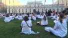 Mujeres se manifestaron contra el aborto frente al Palacio de La Moneda
