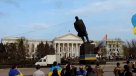 Así derribaron la estatua de Lenin en ciudad de Ucrania