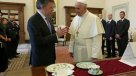 Papa Francisco se reunió con el presidente colombiano Juan Manuel Santos