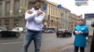 Hulk cumplió promesa con fines solidarios y bailó en las calles de Rusia
