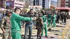 Jugadores de la selección boliviana practicaron tiro en el Colegio Militar