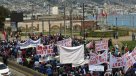 Pescadores artesanales marcharon hacia el Congreso Nacional en Valparaíso