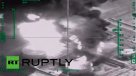 Fuerza aérea de Rusia golpea columna petrolera en el desierto sirio