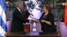 Bachelet recibió en La Moneda al presidente de Uruguay