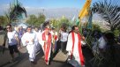 Miles de peregrinos llegaron hasta el Cerro San Cristóbal por Sábado de Ramos