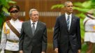 Raúl Castro recibió a Barack Obama en el Palacio de la Revolución
