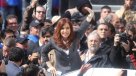 Cientos de kirchneristas acompañaron a Cristina Fernández a tribunales