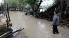 Desborde del río Cachapoal dejó viviendas inundadas en Coinco