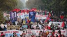 Sectores disidentes a la CUT marchan por el Día del Trabajador