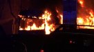 Un bus del Transantiago se incendió en Providencia