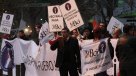 Trabajadores del BCI protestaron en Plaza Italia