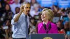 Barack Obama y Hillary Clinton realizaron su primer mitin juntos